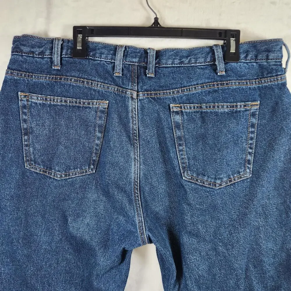 Red Head Brand Flannel Lined Jeans Blue‎ Size 40x30 Cotton